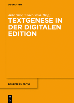 Hardcover Textgenese in Der Digitalen Edition [German] Book