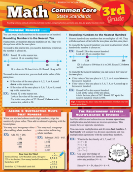 Cards Math Common Core 3rd Grade Book