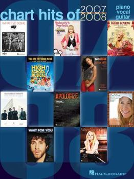 Paperback Chart Hits of 2007-2008: Piano, Vocal, Guitar Book