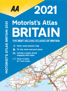 Spiral-bound Motorists Atlas Britain 2021 Book