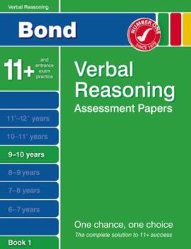 Paperback Bond Verbal Reasoning Assessment Papers Book 1. 9-10 Years Book