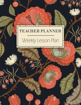 Paperback Teacher Planner - Weekly Lesson Plan: A 12 Month Lesson Planner For Teachers - 7 Subjects - 7 Day Week Plus Notes - Monthly Progression Reviews - Grea Book