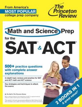 Paperback Math and Science Prep for the SAT & ACT Book