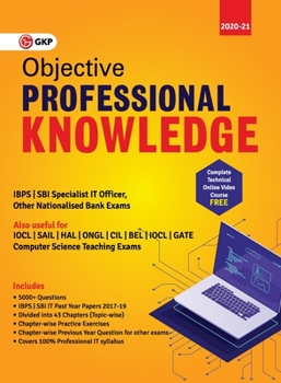 Paperback Objective Professional Knowledge (IBPS and SBI Specialist IT Officer, Computer Science Teaching Exams) Book