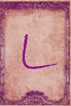 Letter L : Vintage Monogram Journal / Notebook, Pretty Personalized Medium Vintage Journal For Girls & Women: Blank lined journal diary notebook Size at 6 x 9 with 120 pages