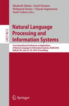 Paperback Natural Language Processing and Information Systems: 21st International Conference on Applications of Natural Language to Information Systems, Nldb 20 Book