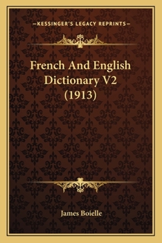 Paperback French And English Dictionary V2 (1913) Book