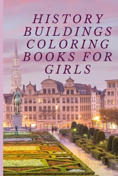 Paperback History Buildings Coloring Book For Girls 6*9 inches Book