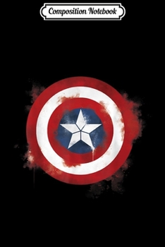 Composition Notebook: Marvel Avengers Endgame Spray Paint Captain America Logo  Journal/Notebook Blank Lined Ruled 6x9 100 Pages