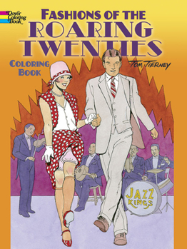 Paperback Fashions of the Roaring Twenties Coloring Book