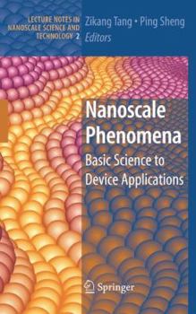 Hardcover Nanoscale Phenomena: Basic Science to Device Applications Book