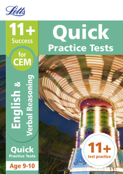 Paperback 11+ Verbal Reasoning Quick Practice Tests Age 9-10 (Year 5): For the 2025 Cem Tests Book