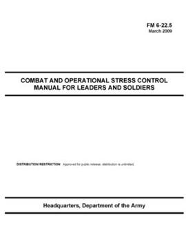 Paperback FM 6-22.5 Combat and Operational Stress Control Manual for Leaders and Soldiers Book