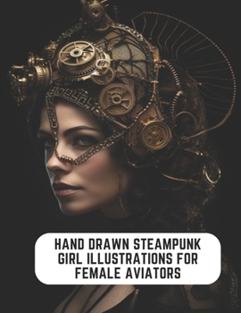 Paperback Hand Drawn Steampunk Girl Illustrations for Female Aviators: 50 Pages to Unleash Your Creativity Book