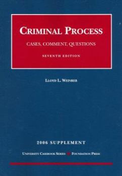 Paperback Criminal Process: Cases, Comment, Questions Supplement Book