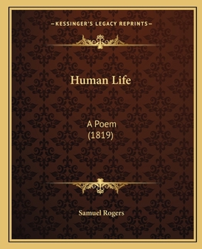 Paperback Human Life: A Poem (1819) Book