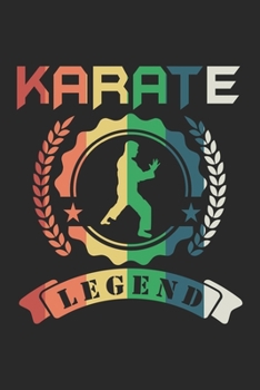 Paperback Karate Legend: Notebook/Diary/Organizer/120 checked pages/ 6x9 inch Book