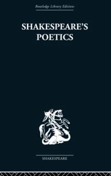 Paperback Shakespeare's Poetics: In Relation to King Lear Book