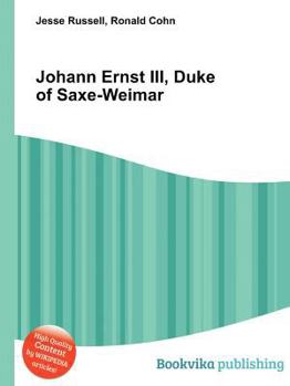 Paperback Johann Ernst III, Duke of Saxe-Weimar Book