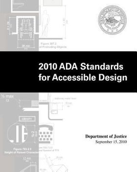 Paperback 2010 ADA Standards for Accessible Design by Department of Justice Book
