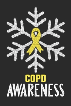 COPD Awareness: Christmas snowfall College Ruled COPD Awareness Journal, Diary, Notebook 6 x 9 inches with 100 Pages