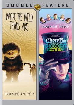 DVD Where the Wild Things Are / Charlie and the Chocolate Factory Book