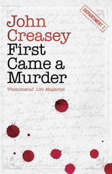 First Came A Murder - Book #3 of the Department Z