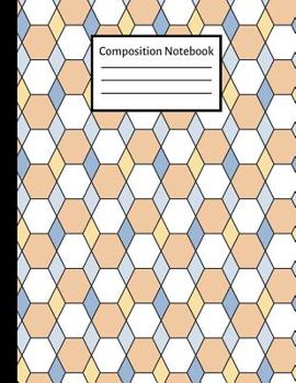 Paperback Composition Notebook: Geometric College Ruled Notebook for School, Students and Teachers Book