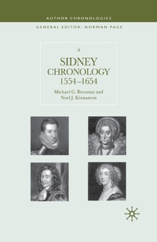 Paperback A Sidney Chronology: 1554-1654 Book