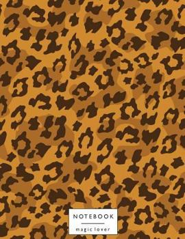 Notebook magic lover: Tiger pattern for tiger girl cover and Dot Graph Line Sketch pages, Extra large (8.5 x 11) inches, 110 pages, White paper, ... Paint