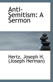 Paperback Anti-Semitism: A Sermon Book