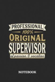 Professional Original Supervisor Notebook of Passion and Vocation: 6x9 inches - 110 graph paper, quad ruled, squared, grid paper pages • Perfect Office Job Utility • Gift, Present Idea