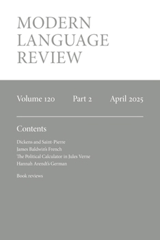 Modern Language Review (120.2) April 2025