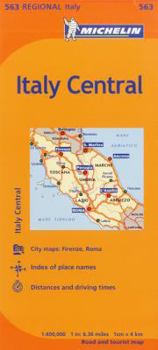 Map Michelin Italy: Central Map 563 Book