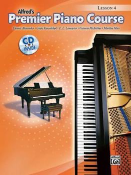 Paperback Premier Piano Course Lesson Book, Bk 4: Book & CD [With CD] Book