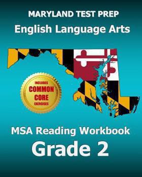 Paperback Maryland Test Prep English Language Arts MSA Reading Workbook Grade 2: Common Core Edition Book