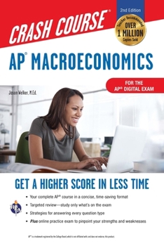 Paperback Ap(r) Macroeconomics Crash Course, Book + Online: Get a Higher Score in Less Time Book