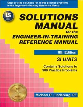 Paperback Solutions Manual for the Engineer-In-Training Reference Manual Book