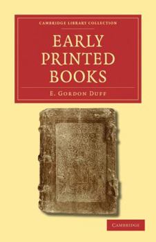 Paperback Early Printed Books Book