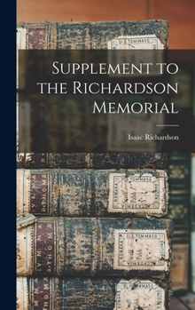 Hardcover Supplement to the Richardson Memorial Book