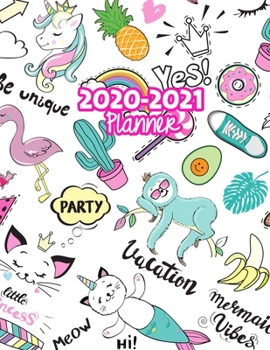 2020-2021 Planner: Two Year Calendar Organizer and Goal Journal | January 2020 - December 2021 Daily, Weekly and Monthly Planner Book with Back Sticker Expression Wall for 2 Years | Design Code 119975