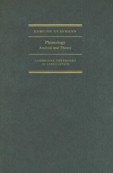 Phonology: Analysis and Theory - Book  of the Cambridge Textbooks in Linguistics
