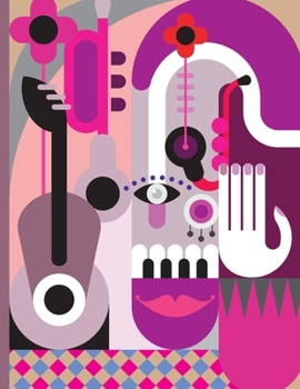 Paperback Music Festival: 8.5 x 11 College Ruled Notebook Book