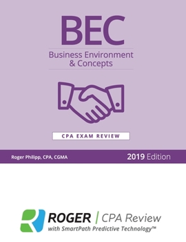 Textbook Binding BEC Business Enviroment & Concepts CPA Exam Review 2019 Edition Book