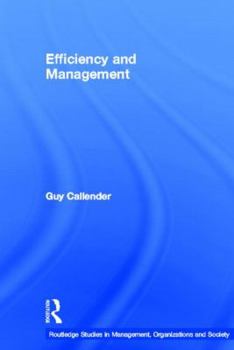 Paperback Efficiency and Management Book