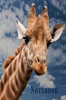 Notebook: Cute giraffe lined paperback jotter