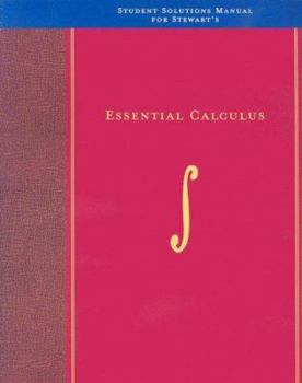 Paperback Student Solutions Manual for Stewart's Essential Calculus Book