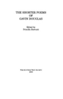 Hardcover The Shorter Poems of Gavin Douglas Book