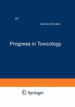 Hardcover Progress in Toxicology: Special Topics Volume 1 (German Edition) [German] Book