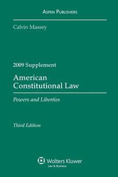 Paperback American Constitutional Law: Powers and Liberties, 2009 Supplement Book